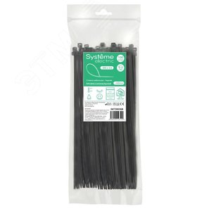 Стяжка кабельная MultiSet 300х3.6 Чёрная (100шт)