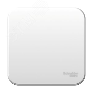 Выключатель одноклавишный наружный BLANCA (cх.1) с металлической пластиной, 6а, 250в, белый