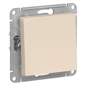 Выключатель одноклавишный ATLASDESIGN схема 1 10АХ механизм бежевый