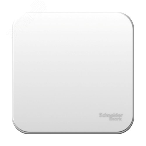 BLANCA одноклавишный выключатель наружный (cх.1) с изолирующей пластиной, 6а, 250в, белый