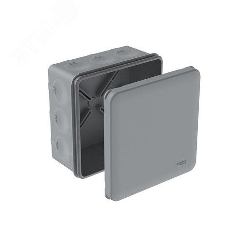 MultiBox Коробка распределительная с мембранными вводами IP66 100х100х50 Серая (со стикером) под пистолет
