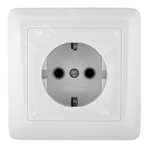 ХИТ Розетка скрытая с заземлением 250В 16А белая