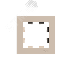 ATLASDESIGN рамка однопостовая, ПЕСОЧНЫЙ