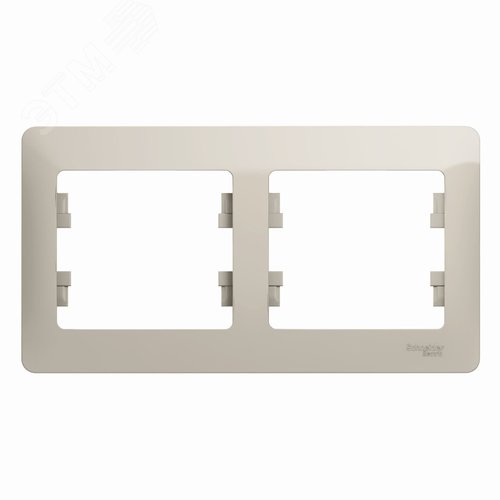 GLOSSA рамка 2-постовая горизонтальная молочный