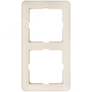 W59 Рамка 2 поста бежевая