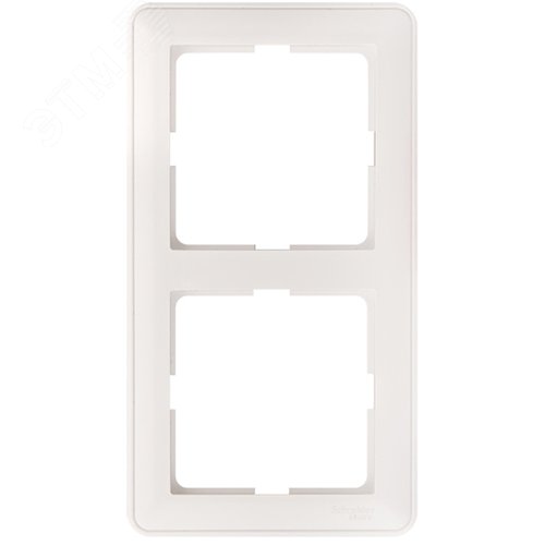W59 Рамка 2 поста белая