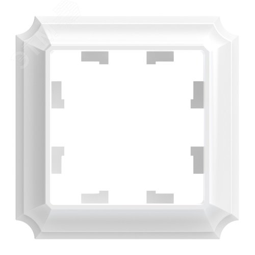 ATLASDESIGN ANTIQUE 1-постовая рамка, БЕЛЫЙ