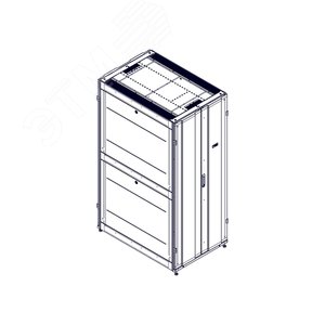 Шкаф Uniprom. 42U-800/1200. боковые панели 4шт. черный