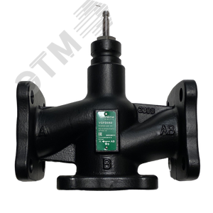 Клапан регулирующий 3-ход разд фланц PN16 DN50 31 м3/ч -20...+130 град