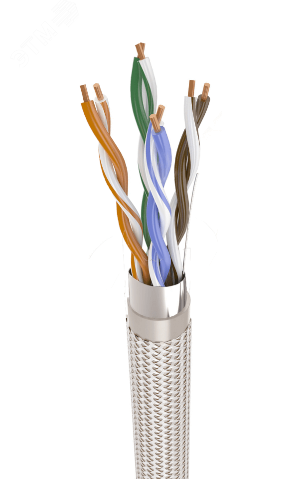 Кабель СегментЛАН F/UTP Cat5e PVCLSнг(А)-FRLSLTx 2х2х0.52