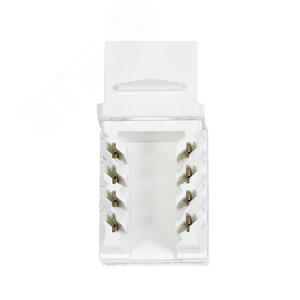 Модуль розеточный СегментЛАН Cat6 UTP, Keystone, белый, прозрачн. крышка, 90 градусов