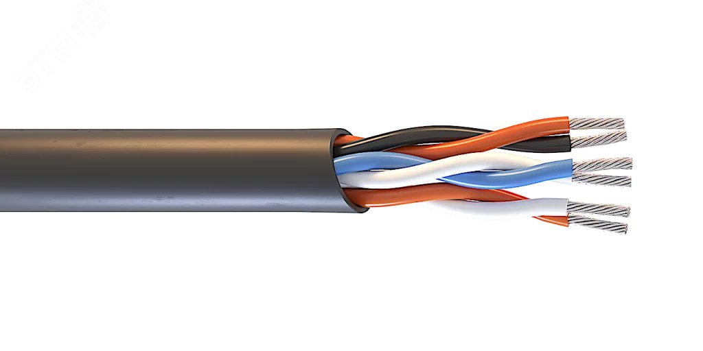 Провод монтажный МКШВнг(А)-HF 2х2х0.5
