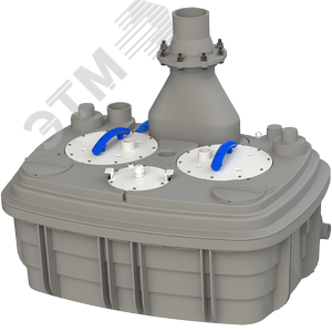 Станция насосная канализационная трехфазная с 2 двигателями SANICUBIC 2 XL VX TRIPHASE