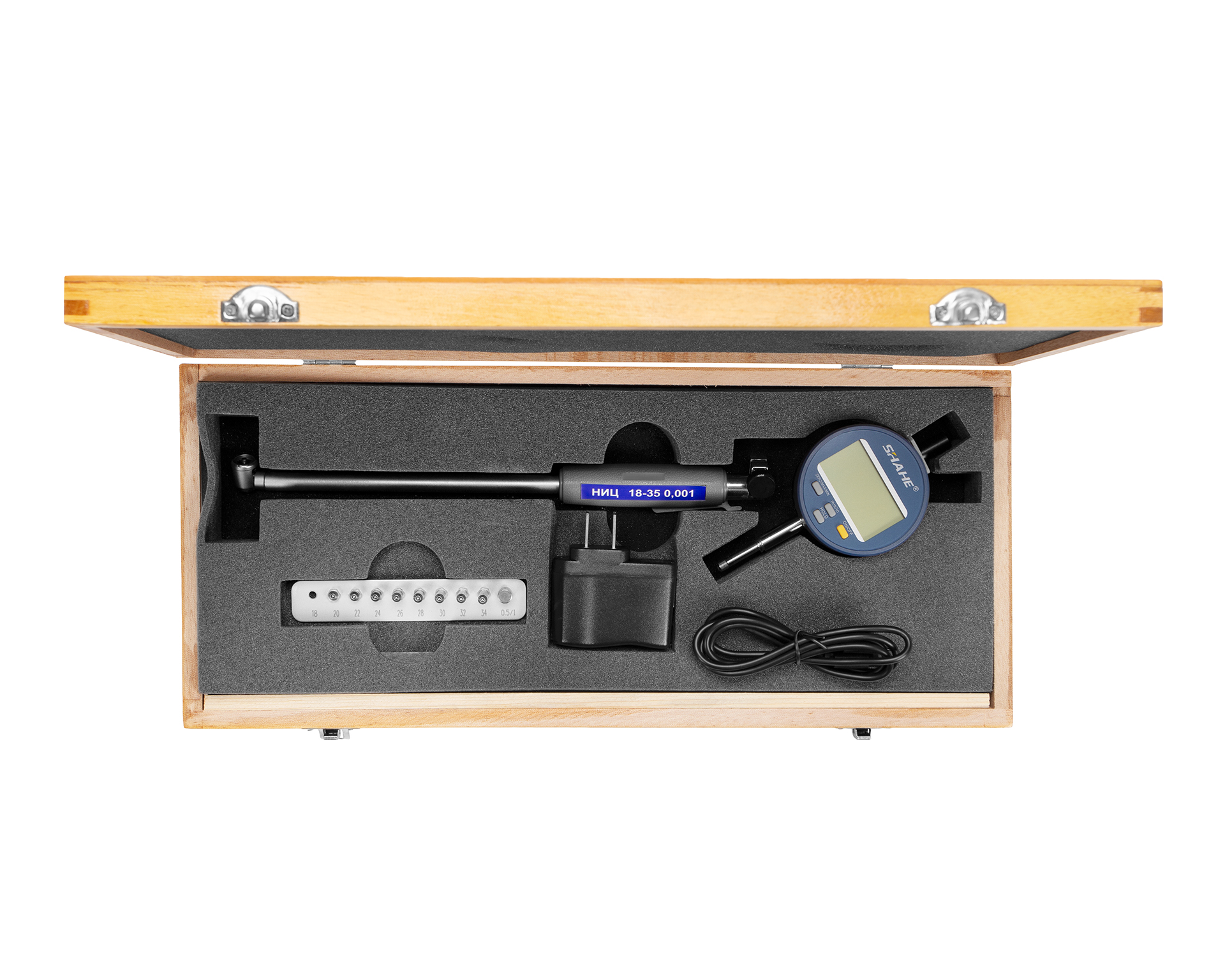 Нутромер индикаторный электронный НИЦ пов.точн. 18-35 0,001 (ГРСИ №85113-22) SHAHE