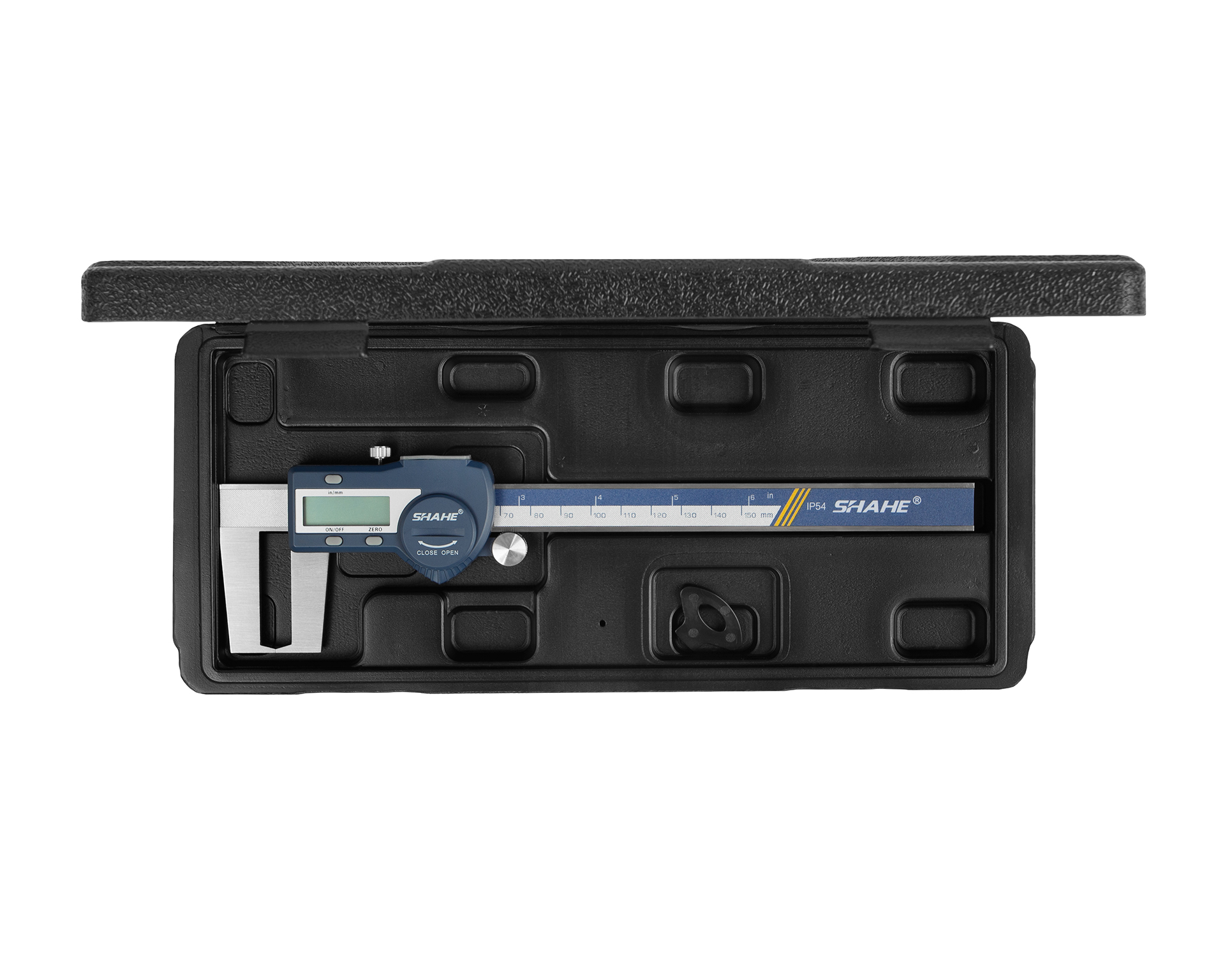 Штангенциркуль д/нар.канавок ШЦЦСК-150 0,01 с плоскими губками электр. SHAHE