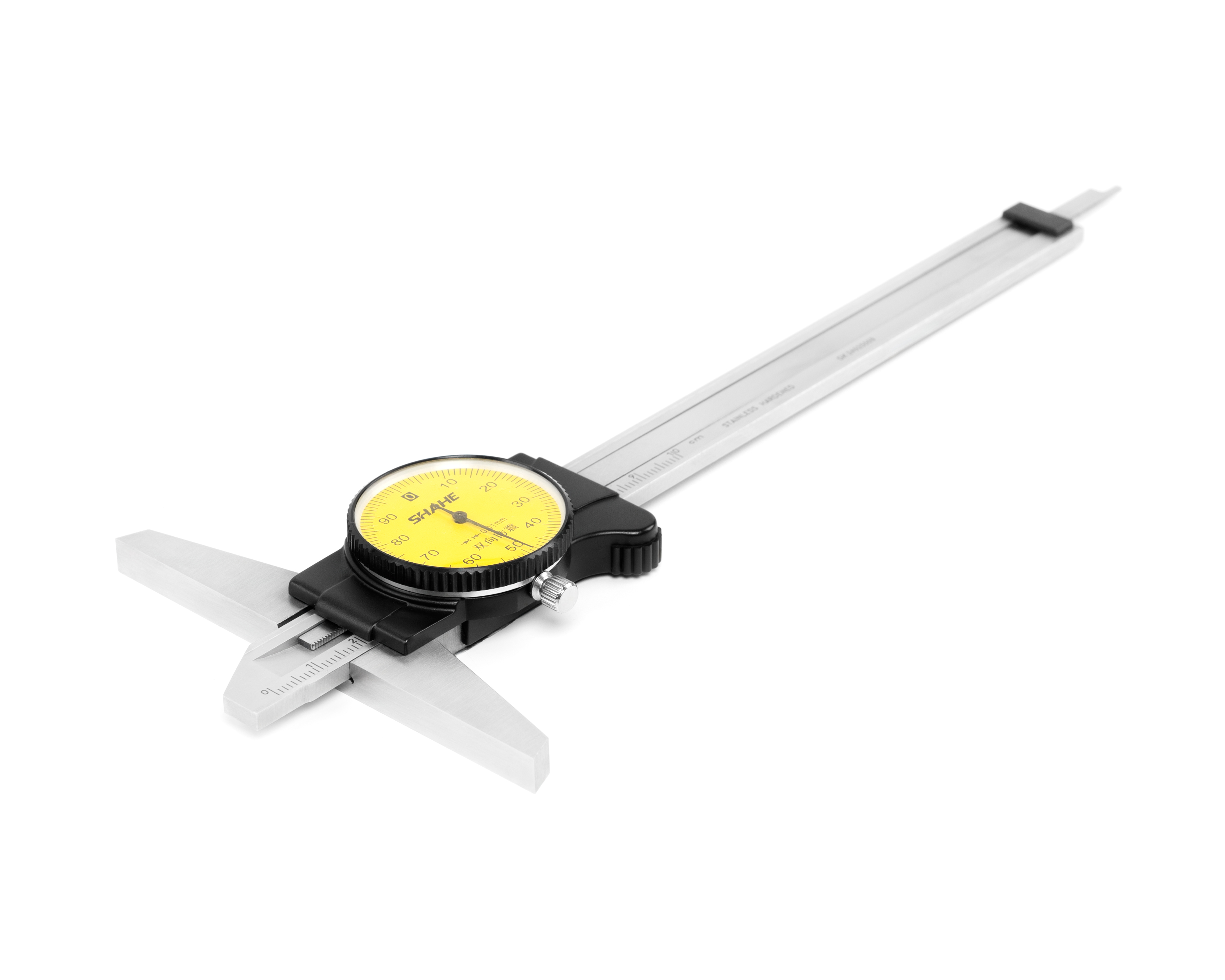 Штангенглубиномер ШГК- 100 0,01 с круг. шкалой SHAHE