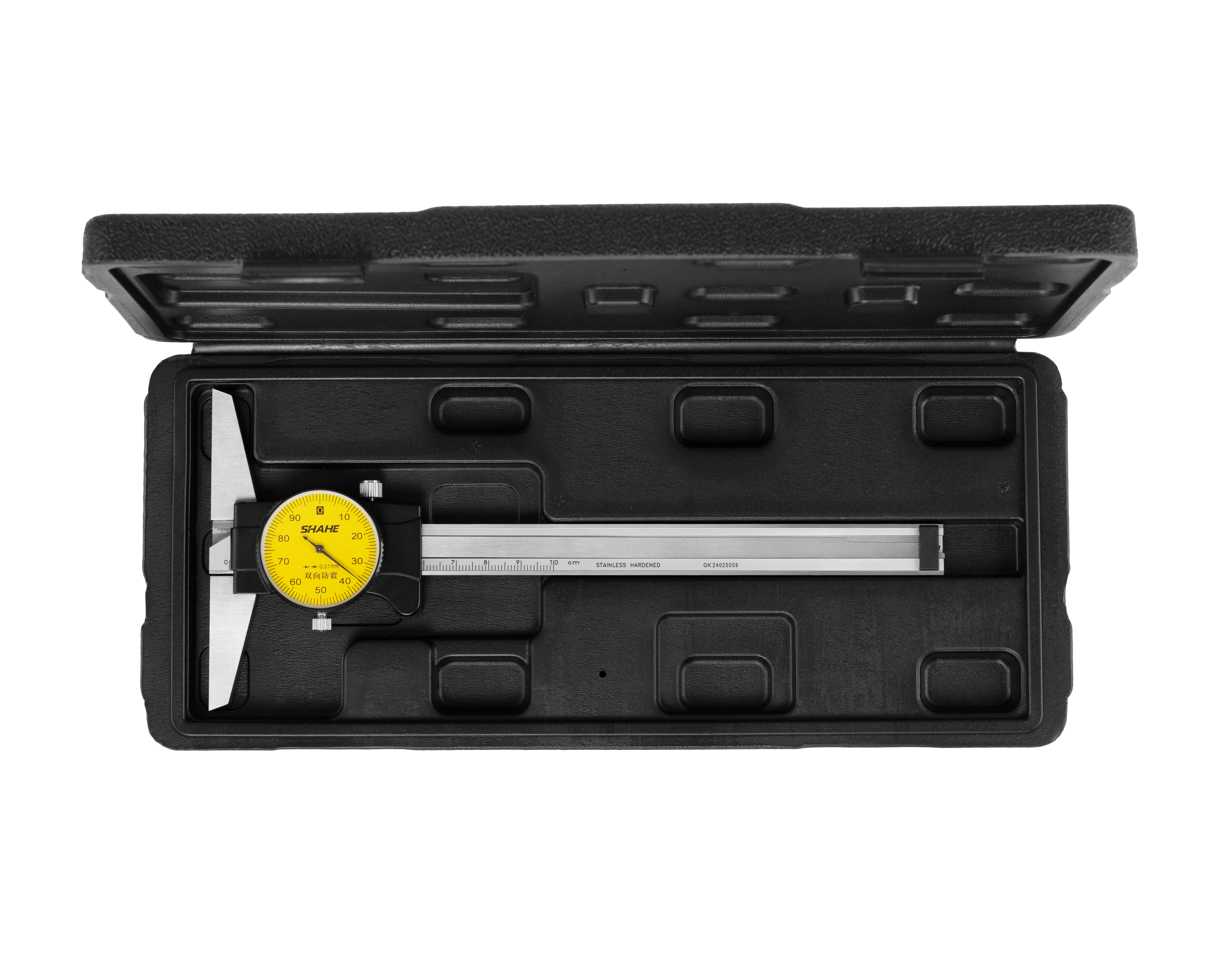 Штангенглубиномер ШГК- 100 0,01 с круг. шкалой SHAHE