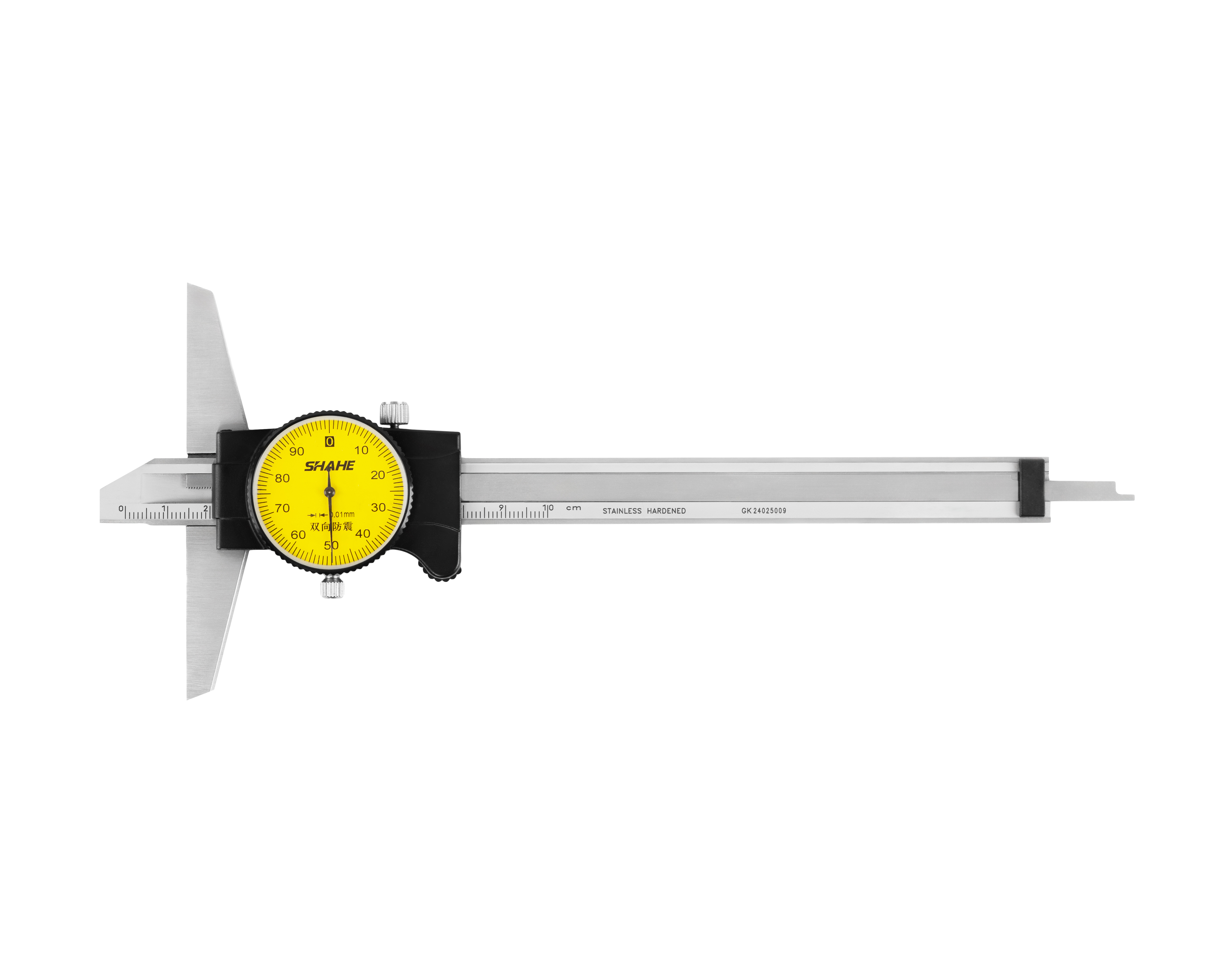 Штангенглубиномер ШГК- 100 0,01 с круг. шкалой SHAHE