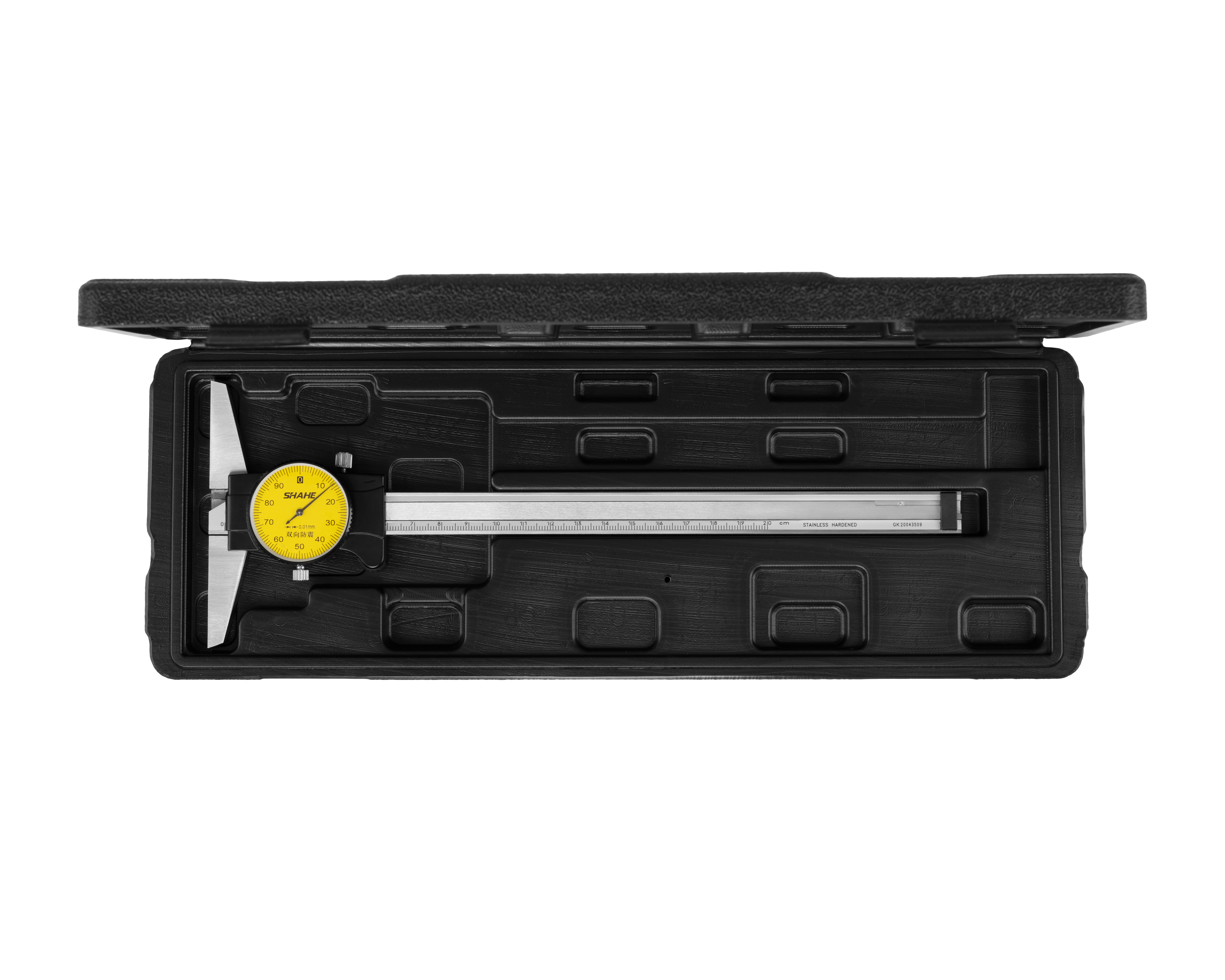 Штангенглубиномер ШГК- 200 0,01 с круг. шкалой SHAHE