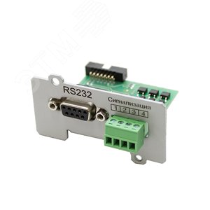 Плата расширения интерфейсов IC-RS232/Dry contacts для инверторных стабилизаторов от 6000 ВА, однофазных ИБП от 1000 до 10000 ВА