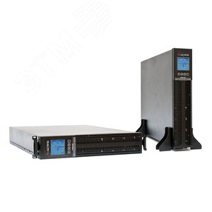 Источник бесперебойного питания Online Rack 3000 ВA/2700 Вт, 1Ф/1Ф, ЖК-дисплей, без АКБ, IEC-320-C13 (8 шт.), з/у 8А, 2U