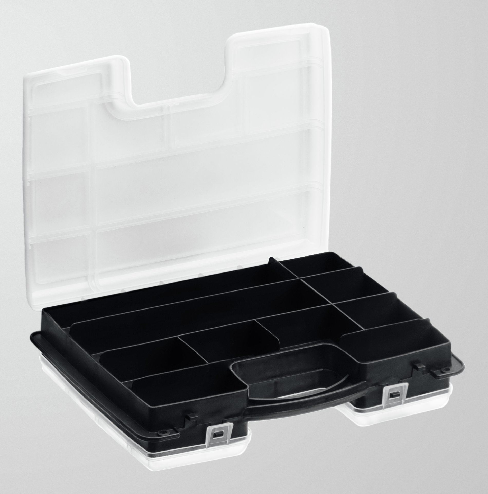 СИБИН 295 х 220 х 76 мм, Пластиковый двухсторонний органайзер (38028)