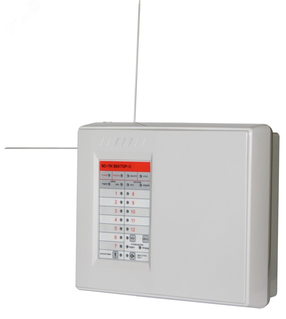 Прибор приемно-контрольный и управления охранно-пожарный адресный радиоканальный ВС-ПК ВЕКТОР-С