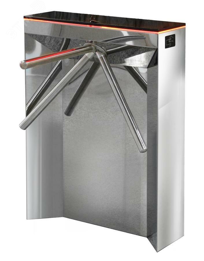 Турникет SA401-Курс100-EM, нержавеющая сталь +    декоратвный камень