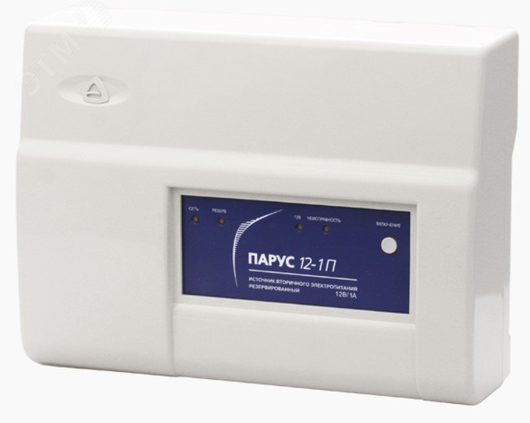 Источник вторичного электропитания 12В 1А под АКБ 7 А/ч Парус-4П исполнение 2