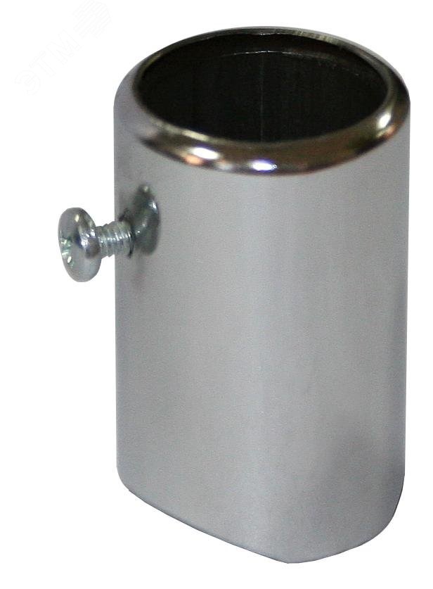 Муфта для труб диаметром 25 мм хром M-25