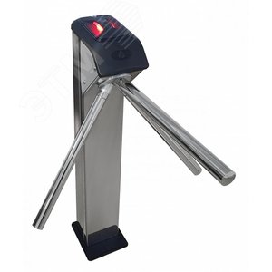 Турникет полуавтоматический SA320-Курс100-EM с    планками Антипаника, электронная проходная,       нержавеющая сталь