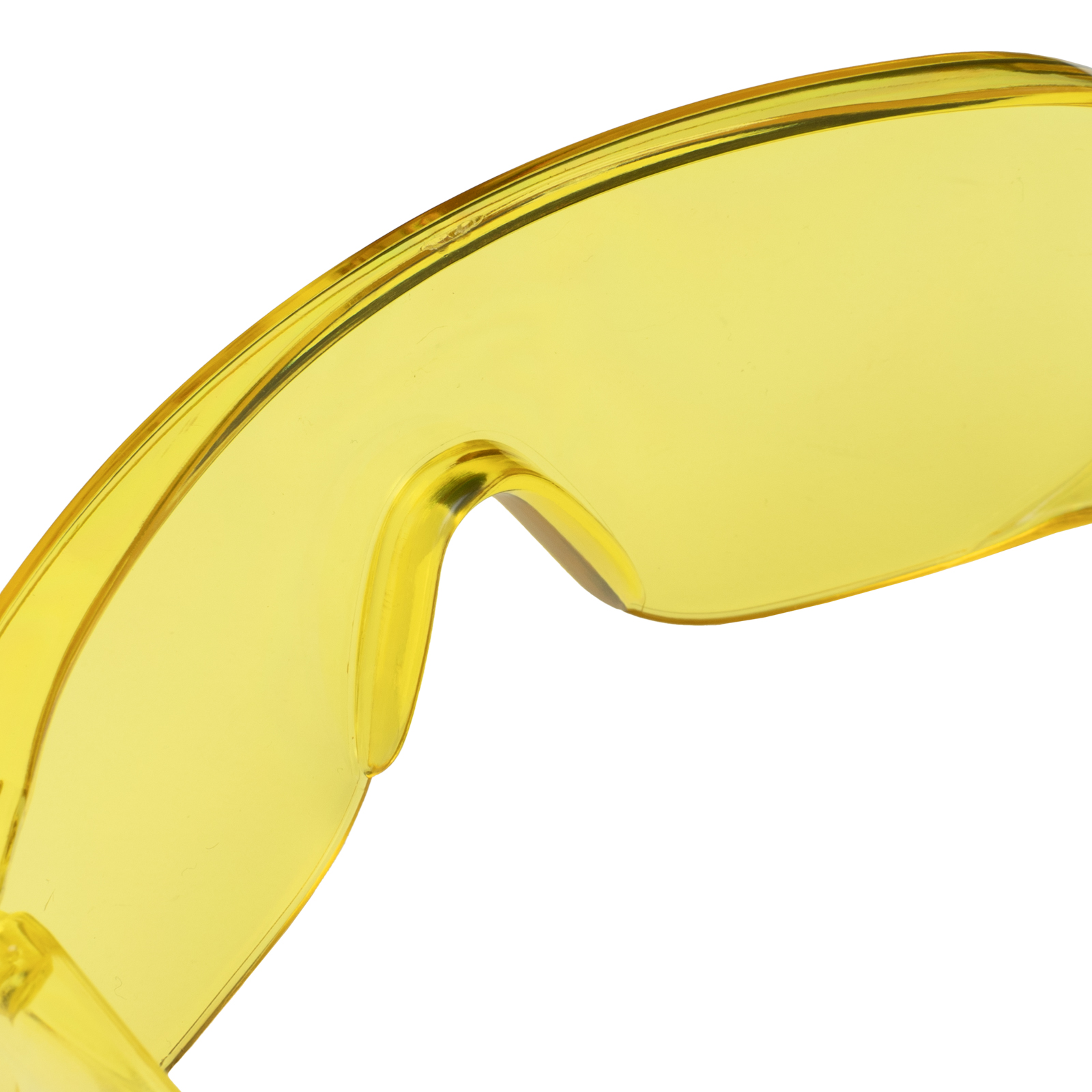 Очки защитные открытого типа, желтые, ударопрочный поликарбонат Сибртех