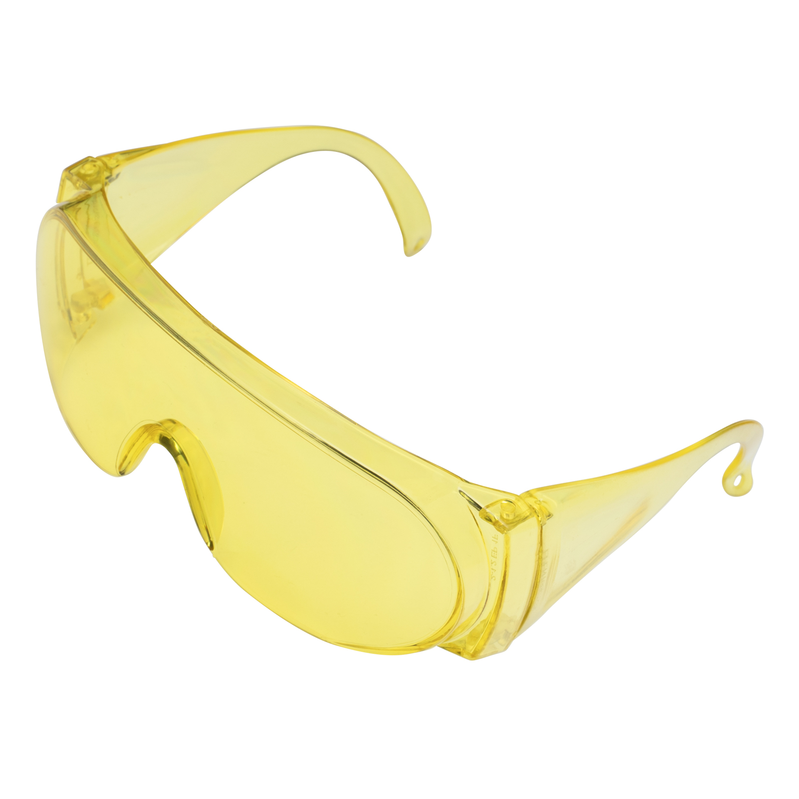 Очки защитные открытого типа, желтые, ударопрочный поликарбонат Сибртех
