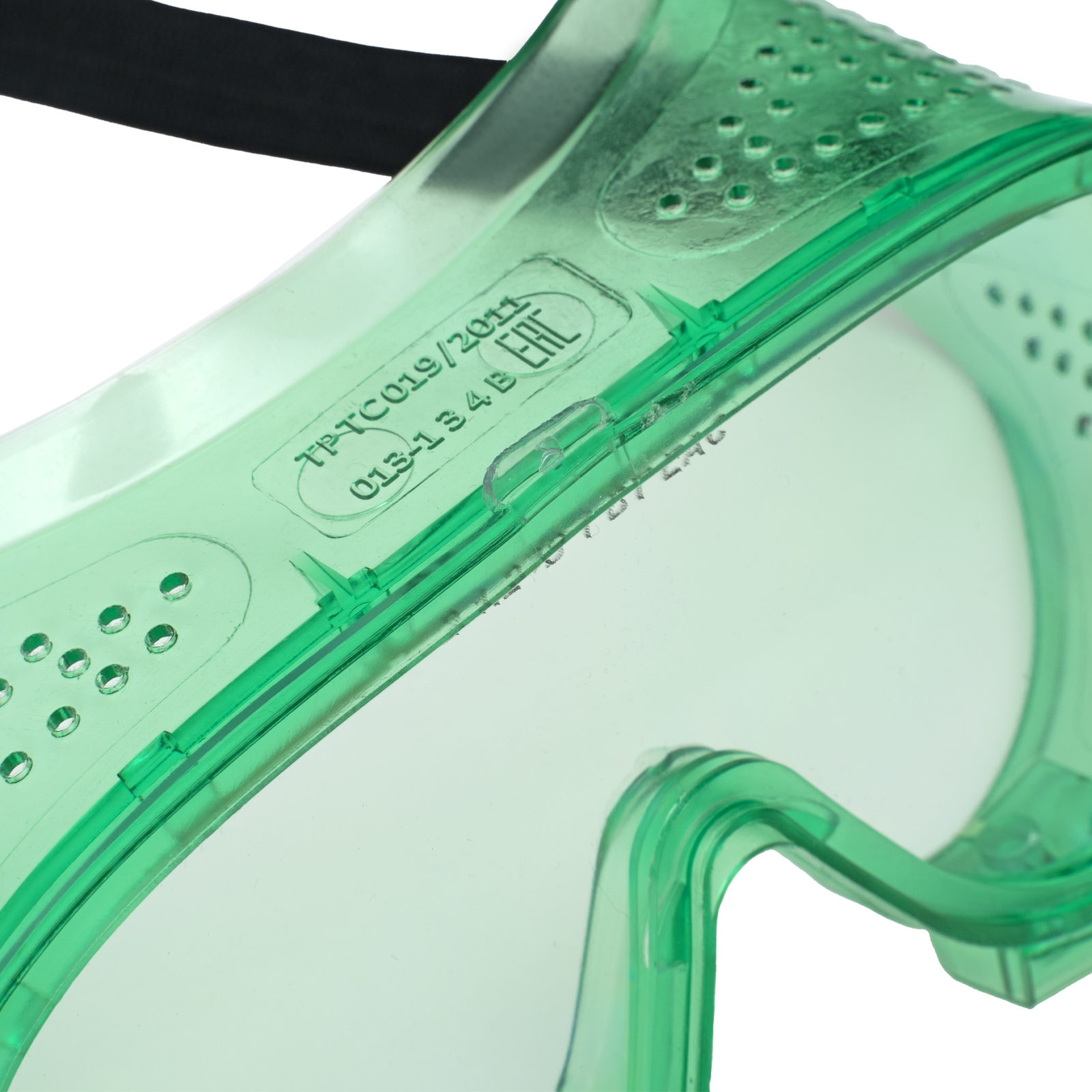 Очки закрытые "Эргономичные" с прямой вентиляцией, поликарбонат Сибртех