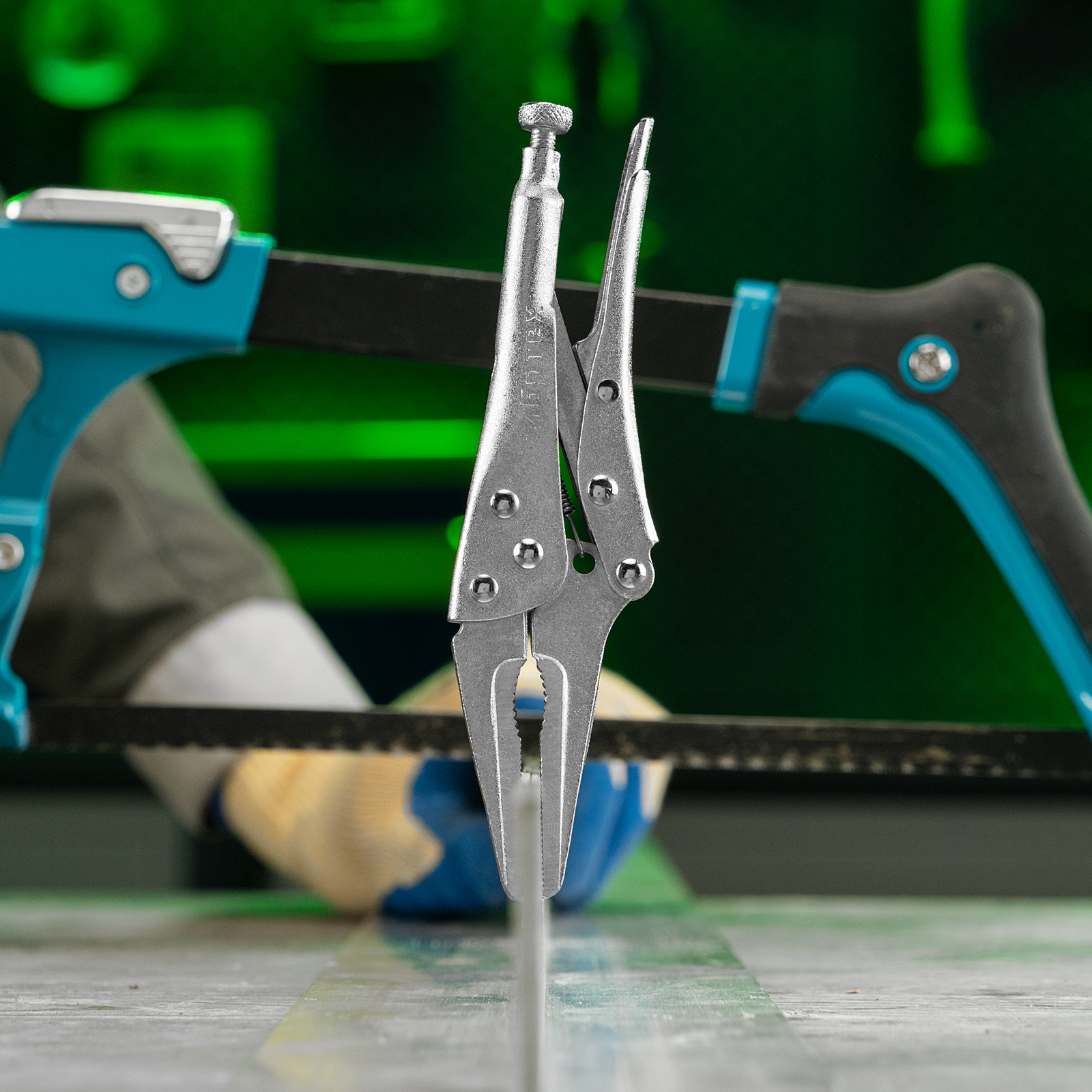 Зажим ручной, удлиненный захват, 170 мм Сибртех