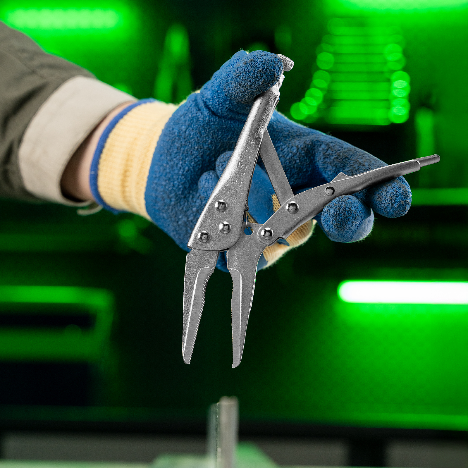 Зажим ручной, удлиненный захват, 170 мм Сибртех