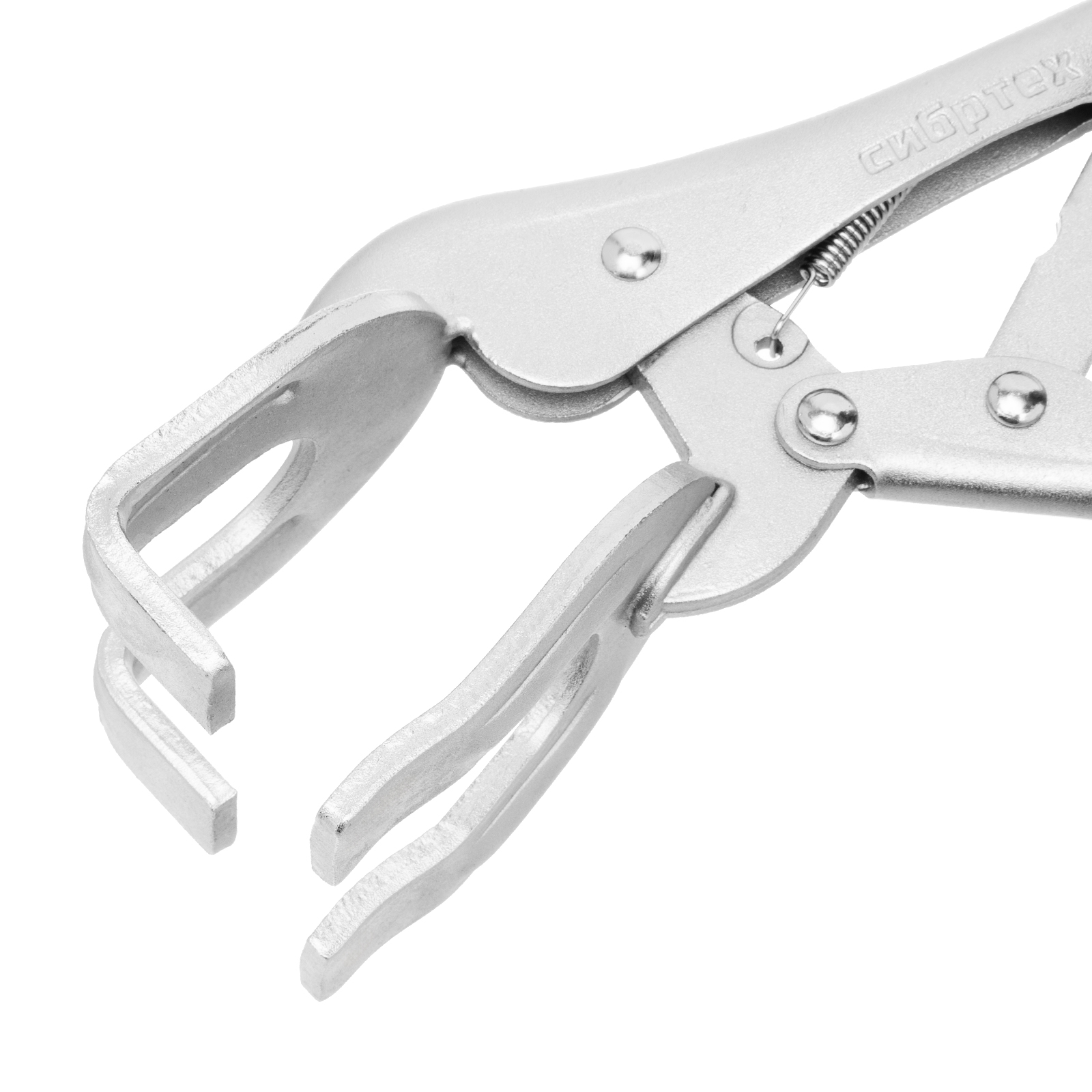 Зажим ручной, двойной, точечная фиксация, 225 мм Сибртех