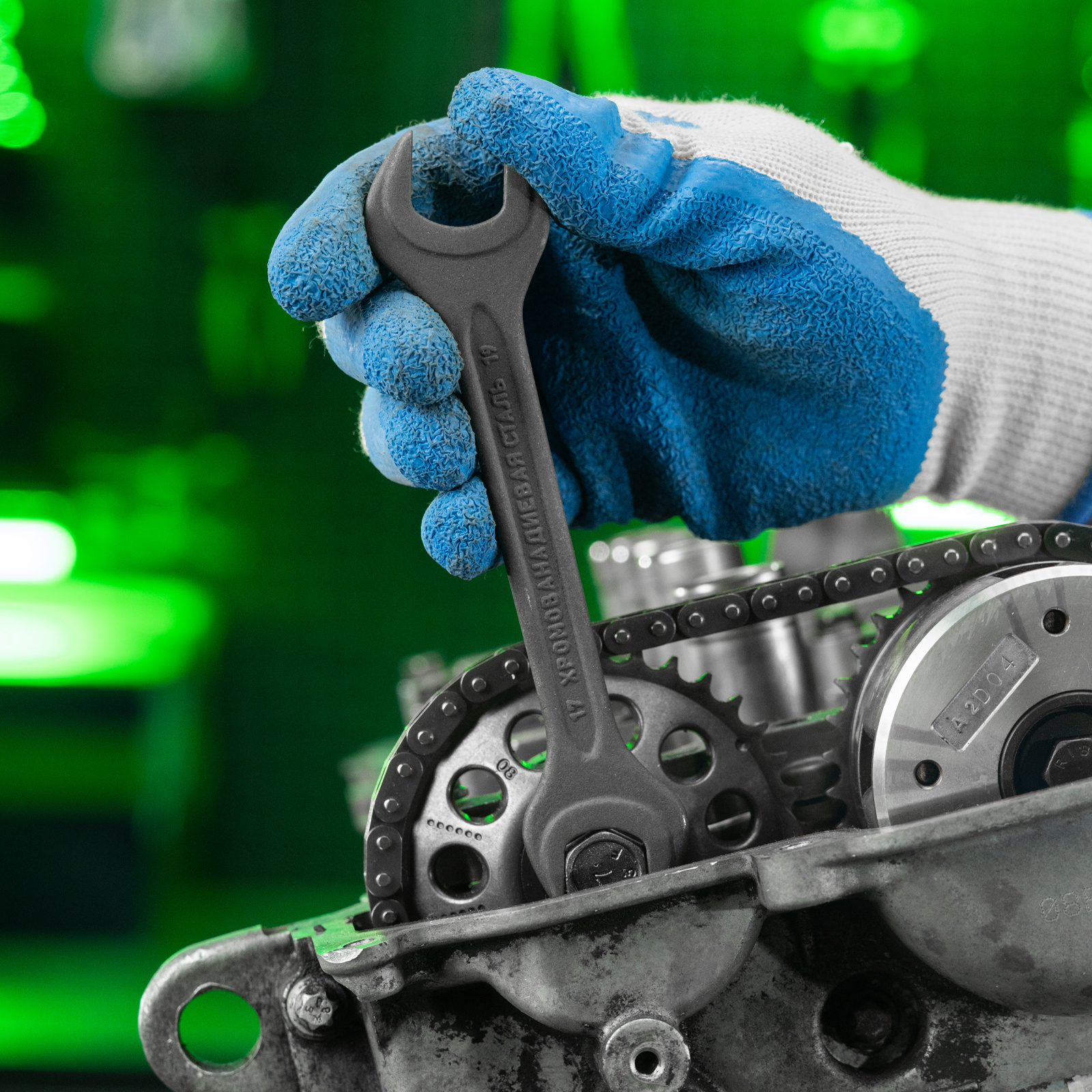 Набор ключей рожковых, 6 - 19 мм, 6 шт., CrV, фосфатированные Сибртех