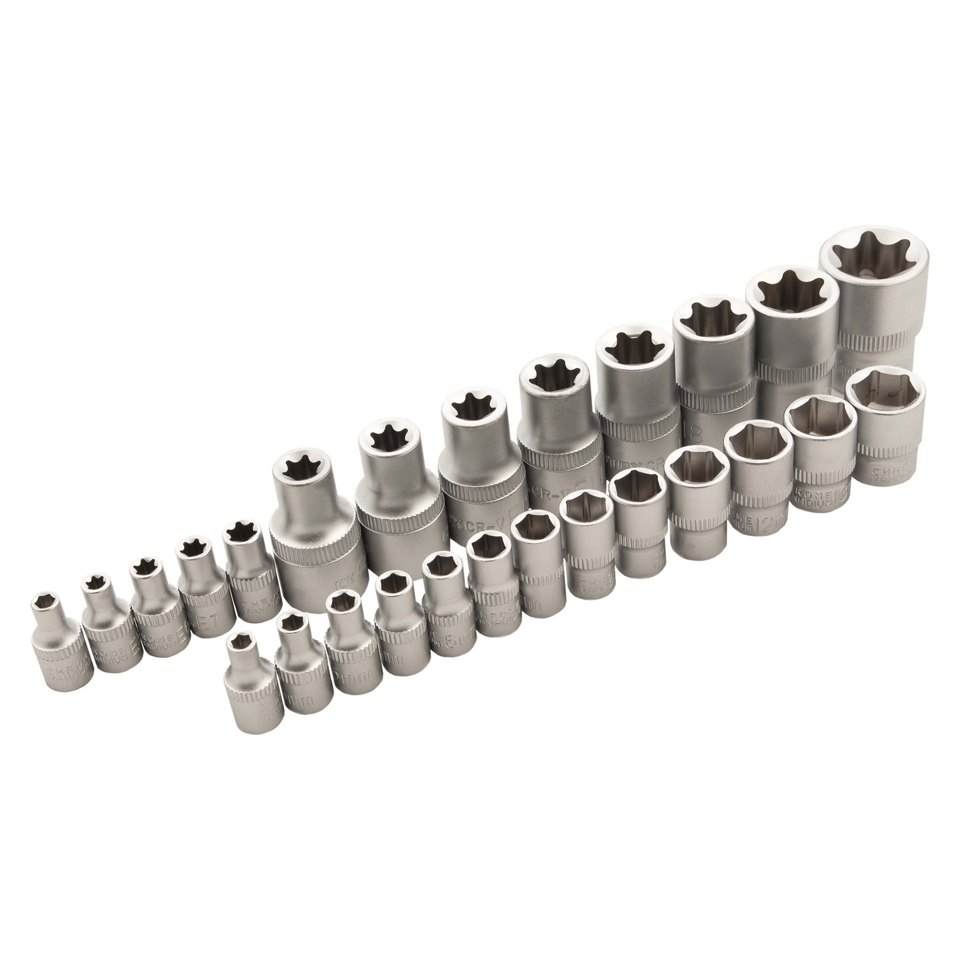 Набор инструментов 108 предметов, CrV, 1/2", 1/4" Сибртех