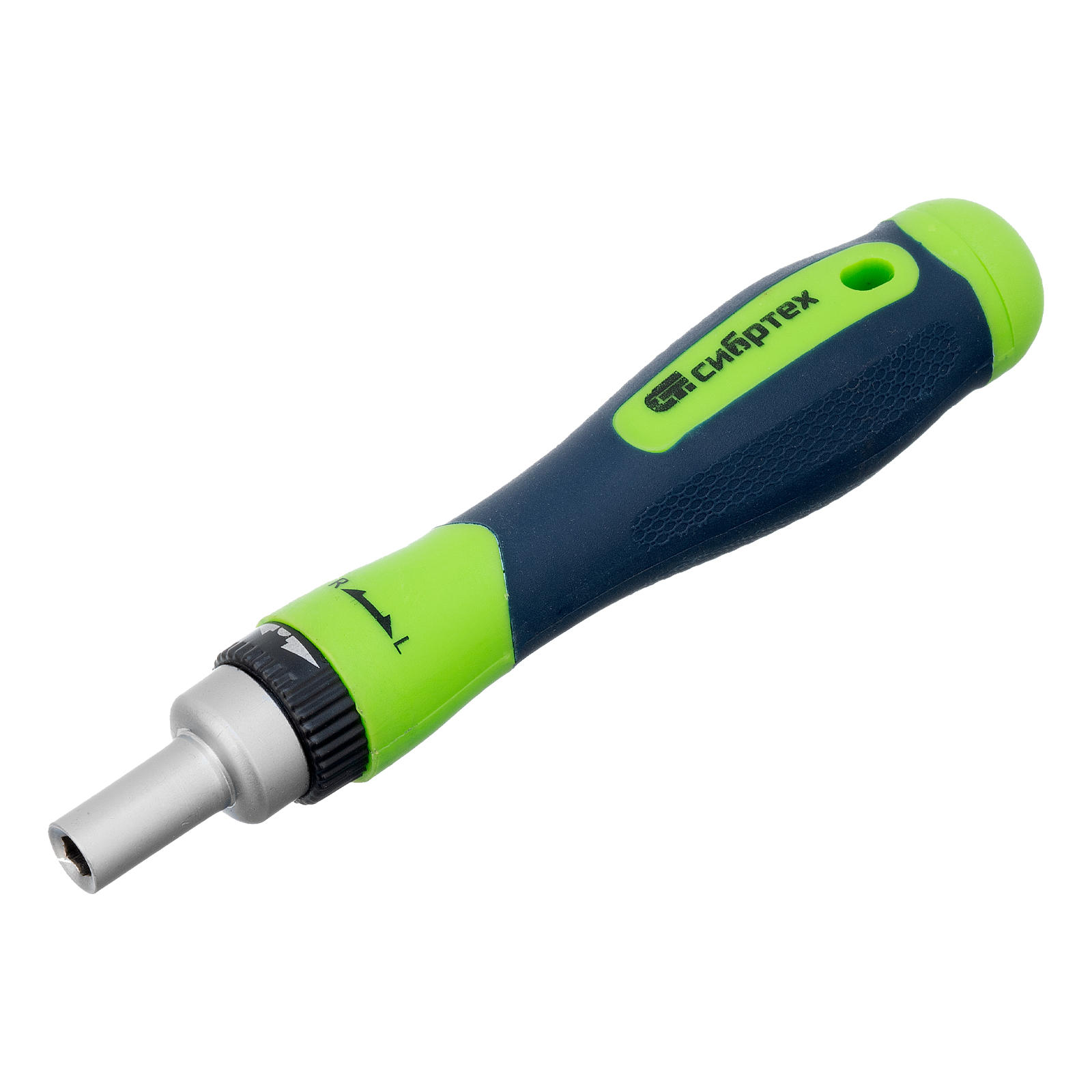 Отвертки реверсивные с набором бит, торцевых головок, 61 предмет, CrV Сибртех