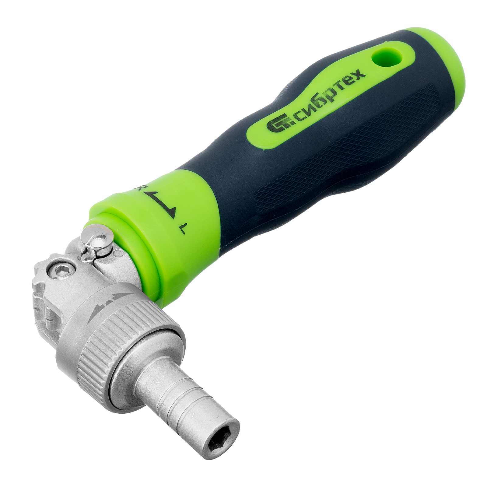 Отвертки реверсивные с набором бит, торцевых головок, 61 предмет, CrV Сибртех