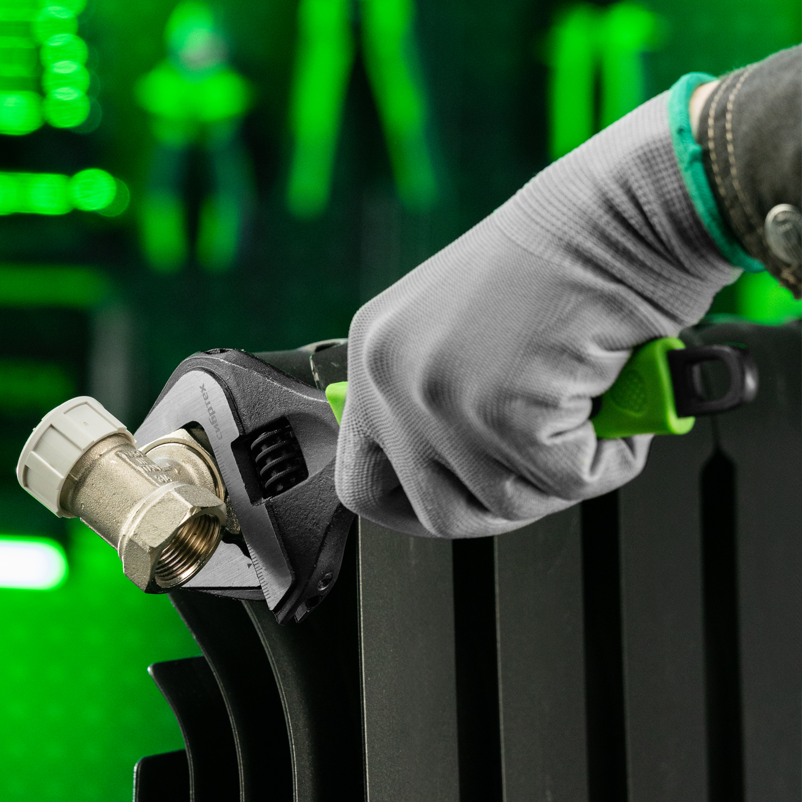 Ключ разводной, 250 мм, тонкие губки, фосфатированый Сибртех