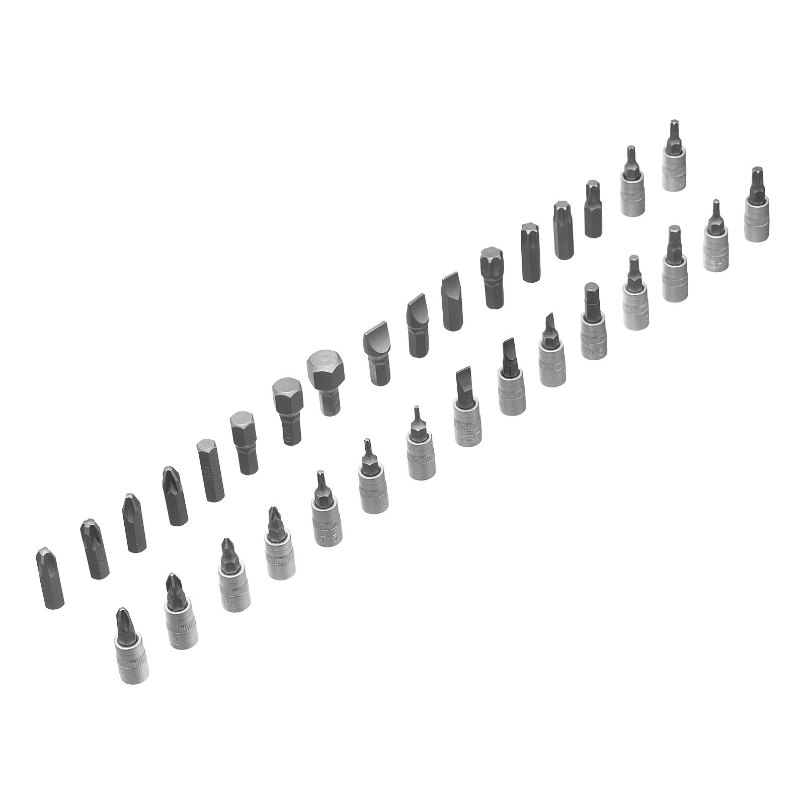 Набор инструмента, 1/2", 1/4", пластиковый кейс, 83 предмета Сибртех