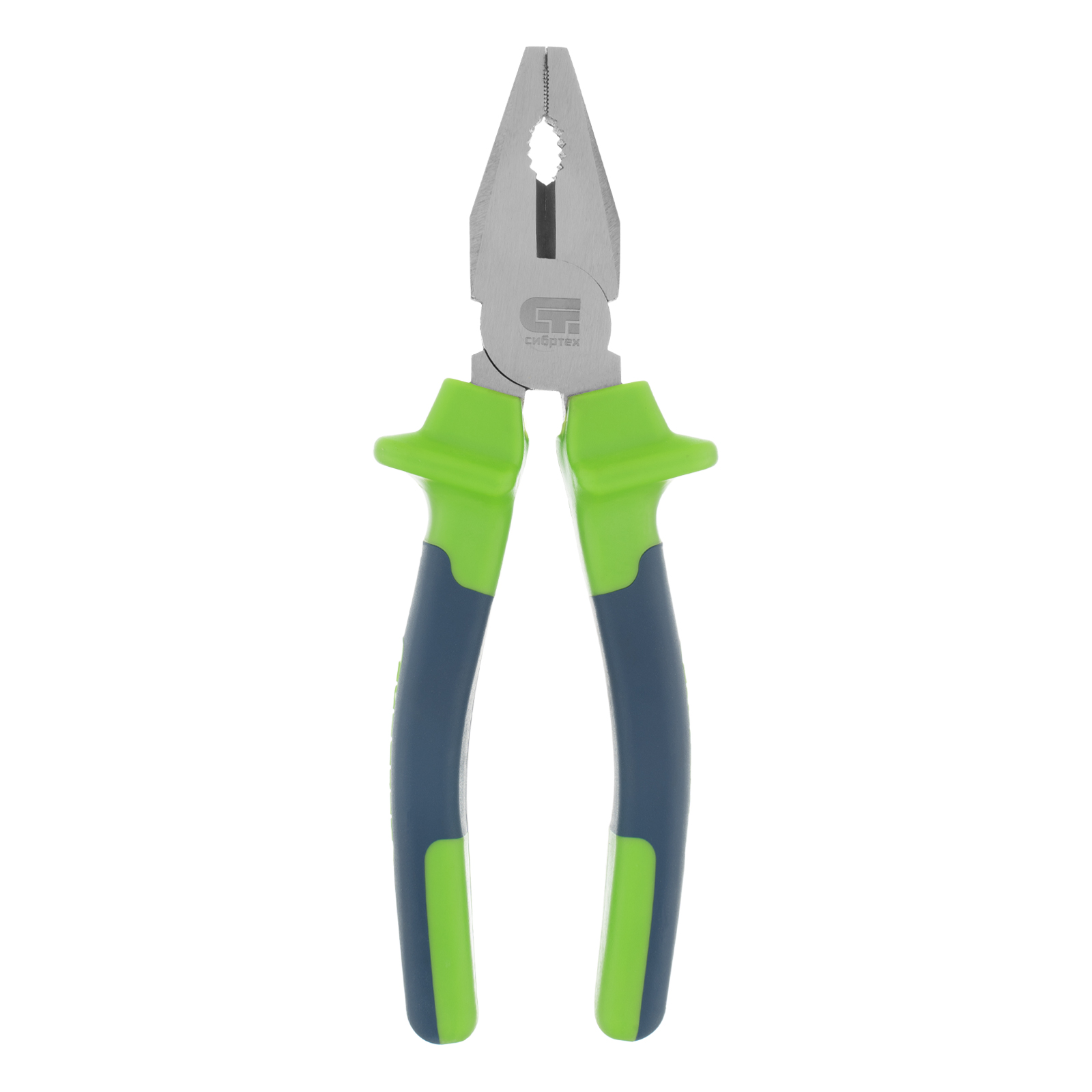 Плоскогубцы комбинированные, 200 мм, двухкомпонентные рукоятки Сибртех