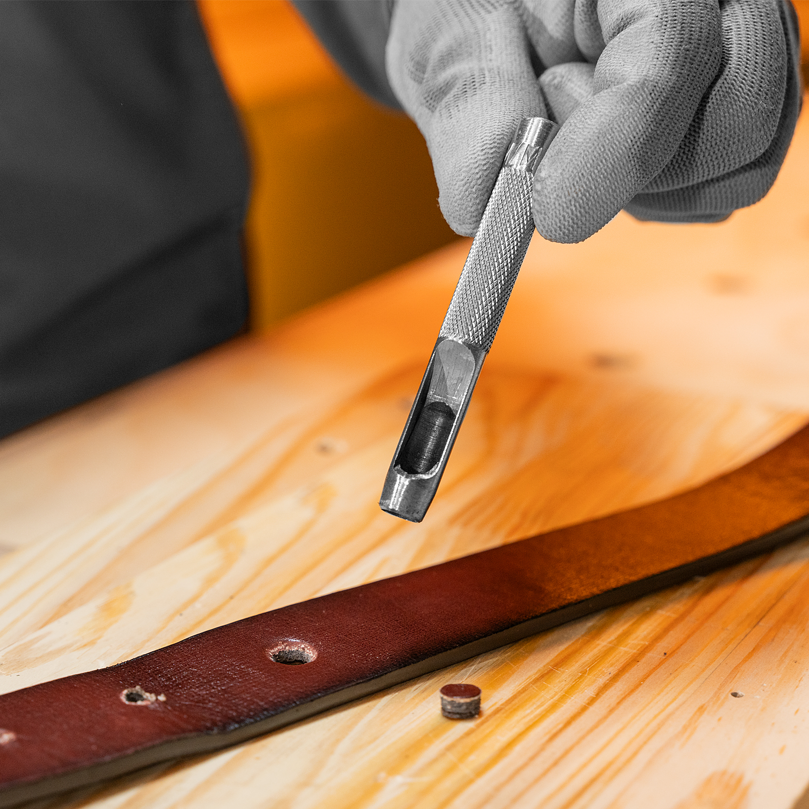 Набор пробойников для кожи 2 3 4 5 6 8 9 10 13 мм, 9 шт, чехол Сибртех