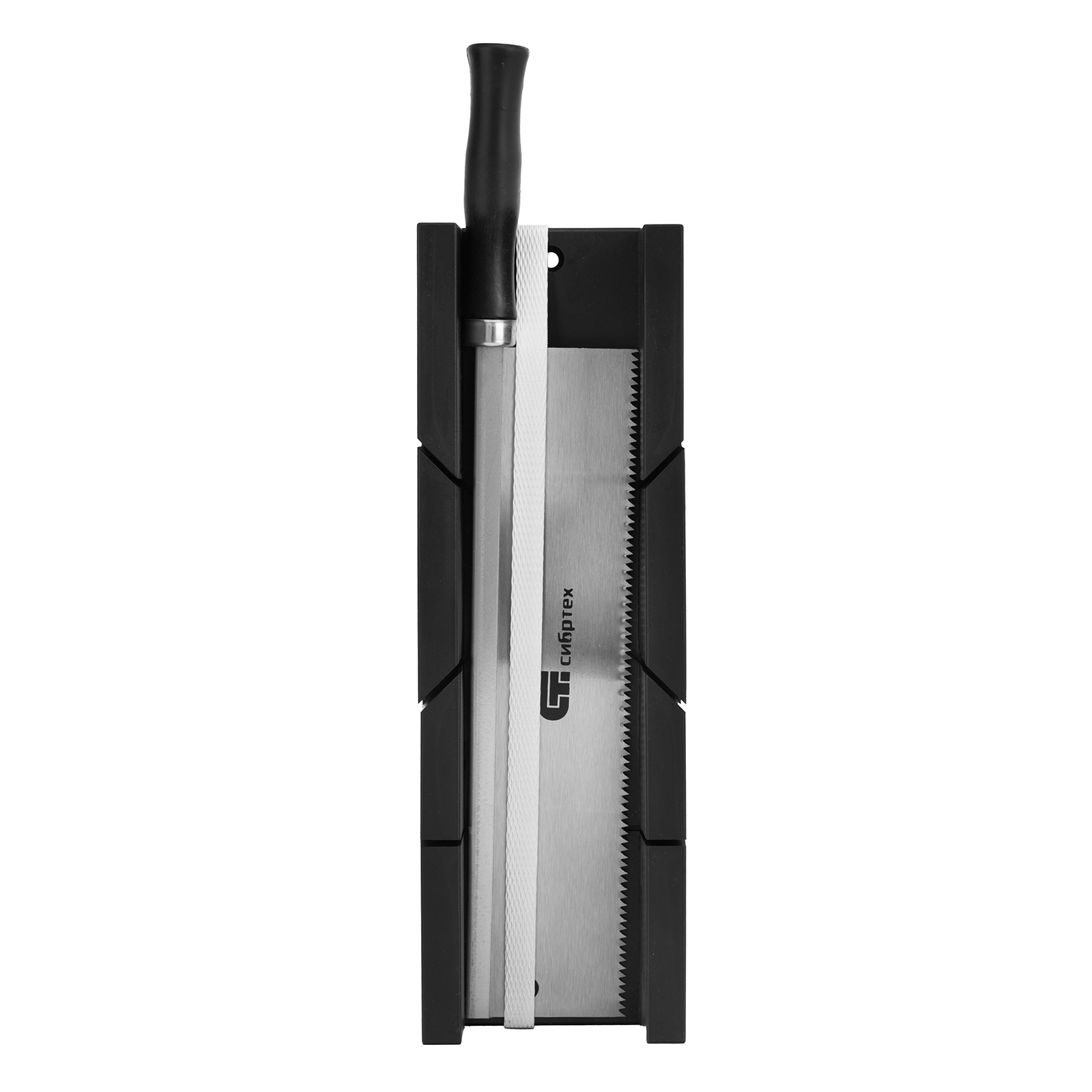 Стусло пластиковое 300х60 мм, пила 250 мм Сибртех