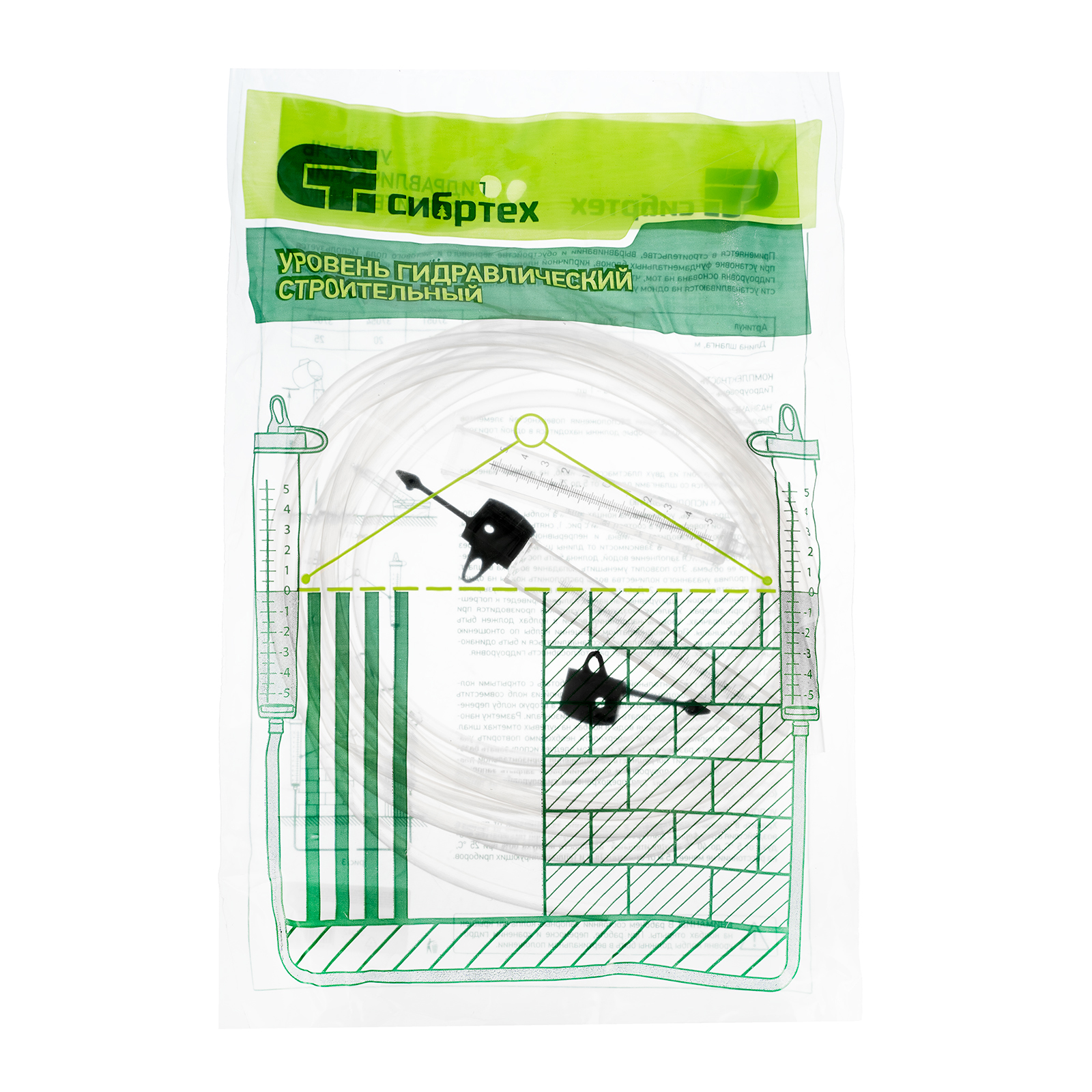 Гидроуровень, L 5 м, D 8 мм, со шкалой Сибртех