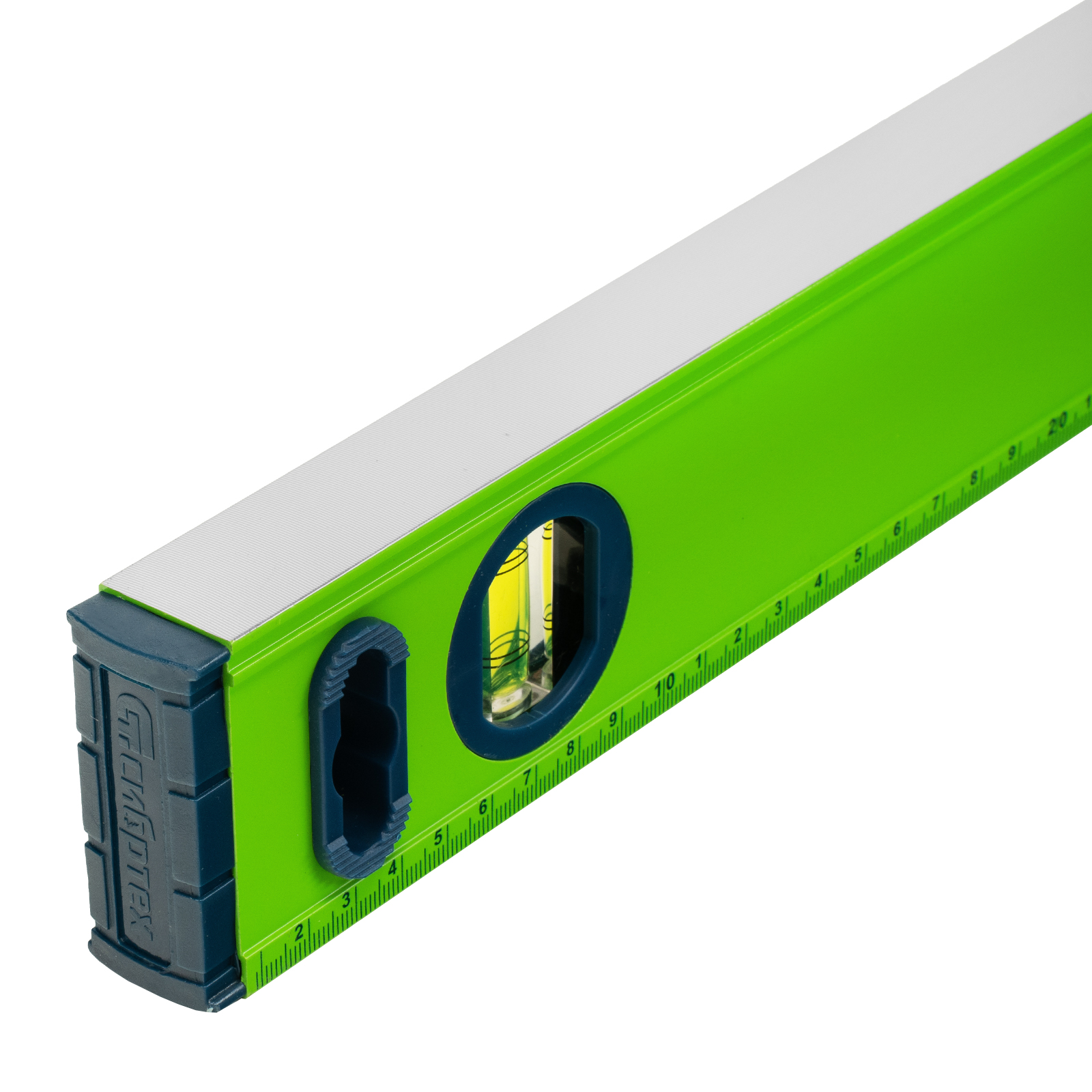 Уровень алюминиевый УСМ-0,5-1200, фрезерованный, 3 глазка, магнитный, рукоятки, 1200 мм Сибртех