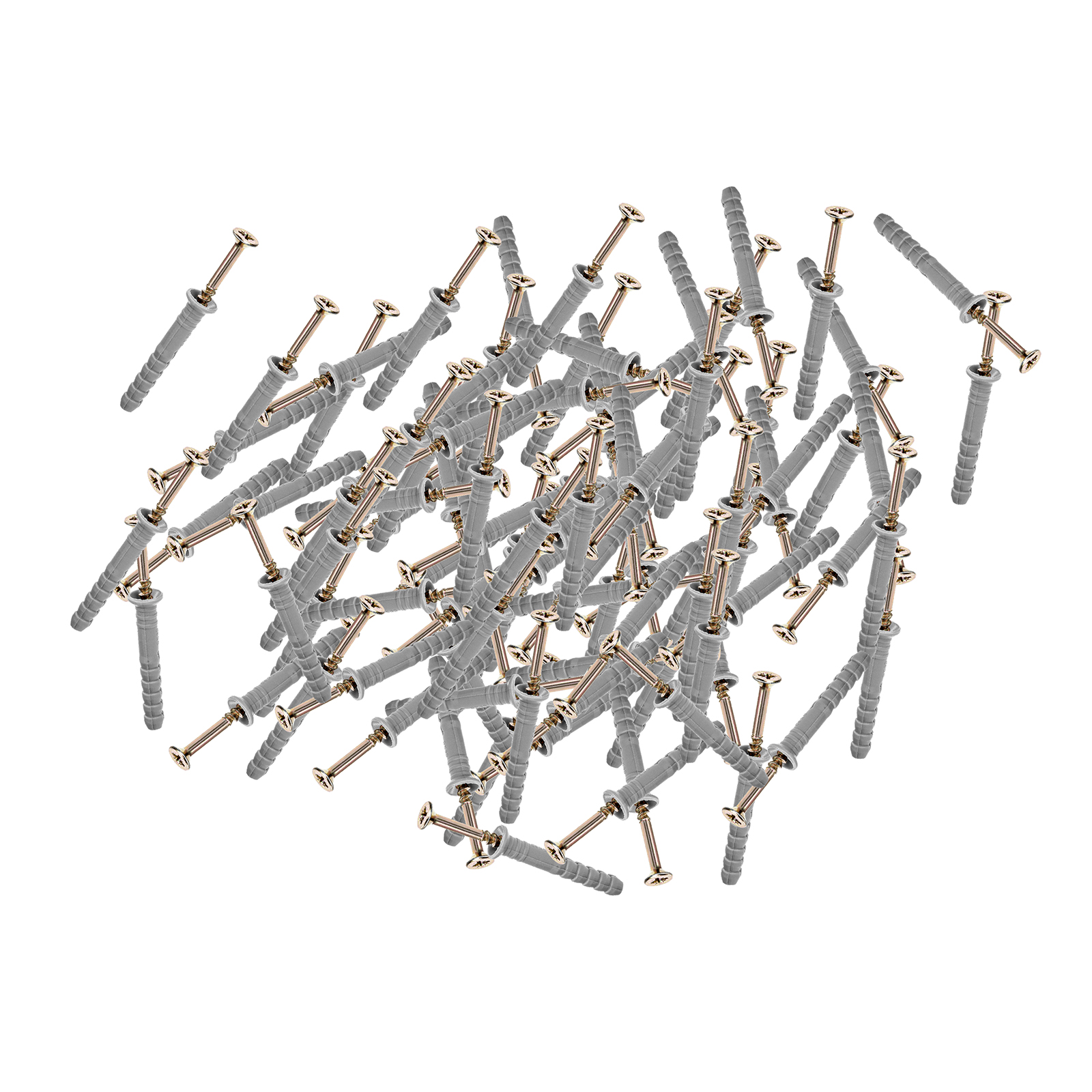 Дюбель-гвоздь полипропиленовый с потайным бортиком 6 х 40 мм, 200 шт Сибртех