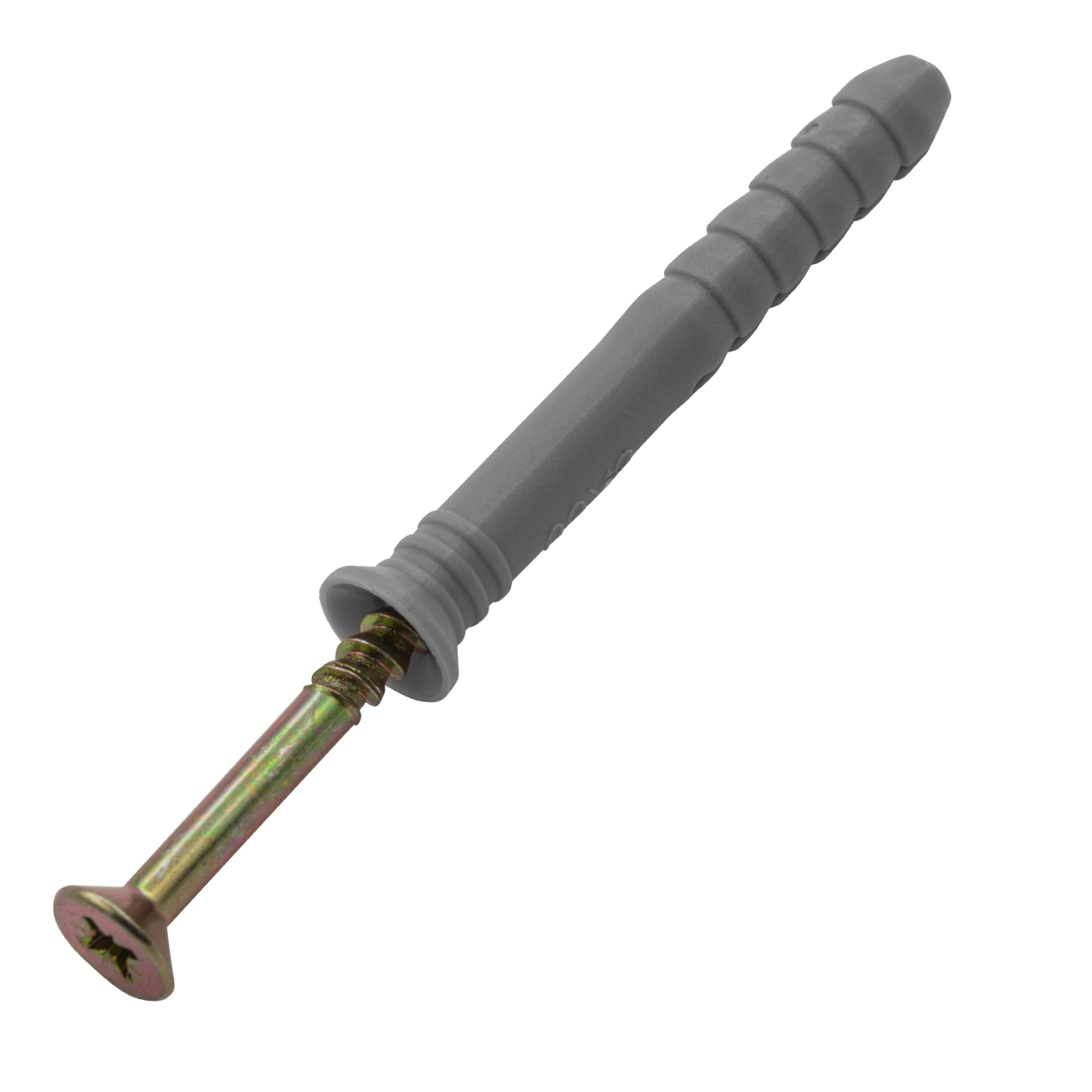 Дюбель-гвоздь полипропиленовый с потайным бортиком 8 х 60 мм, 100 шт Сибртех